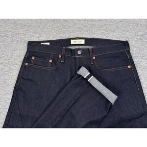 Gap 1969 Jeans Mens 32x34 Blue Kaihara Selvedge Denim Slim Fit Dark Button Fly